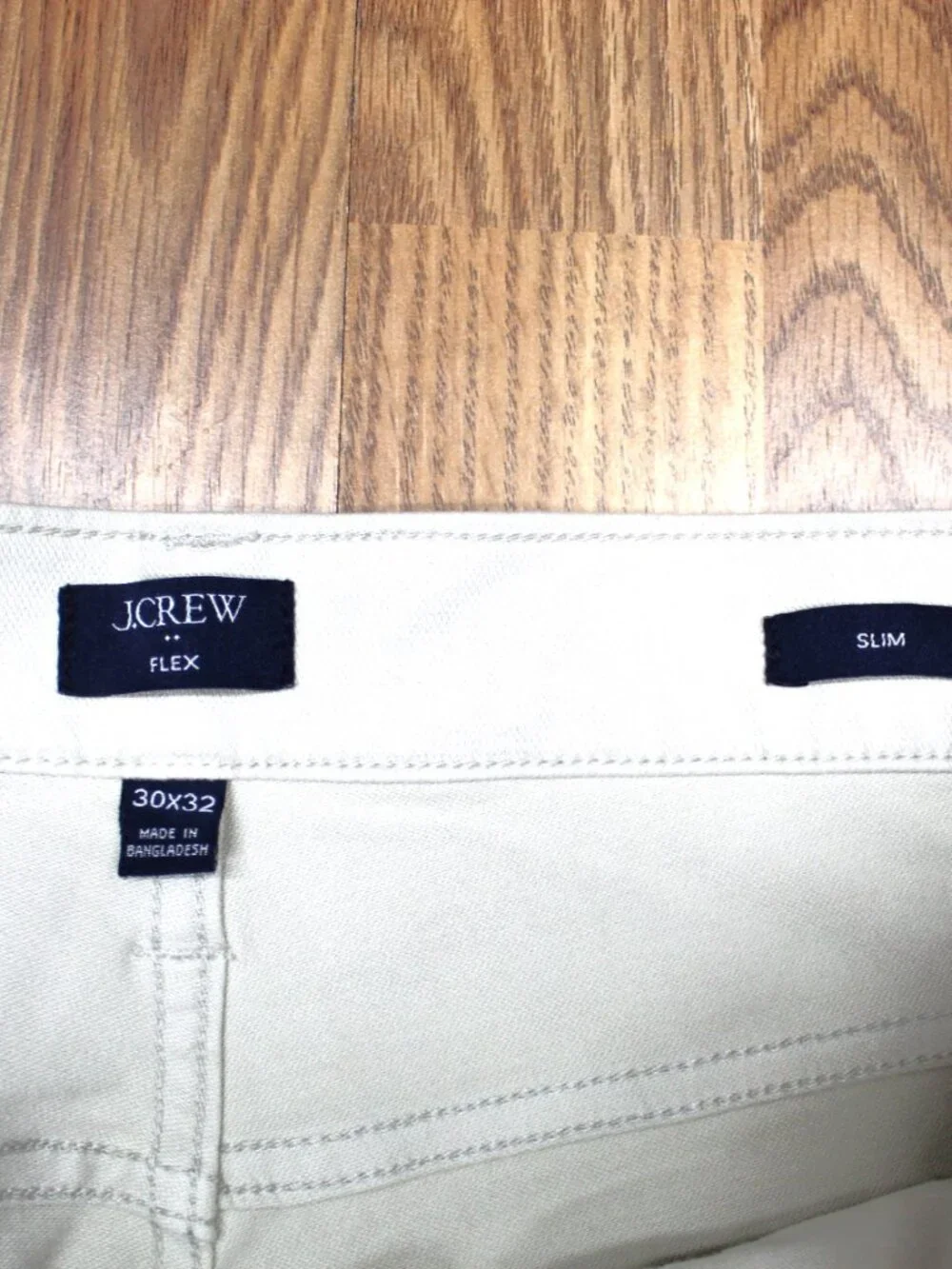 30x32 J.CREW SLIM FIT JEAS COTTON/SPANDEX PANTS WHEAT Sz 30W x 32L